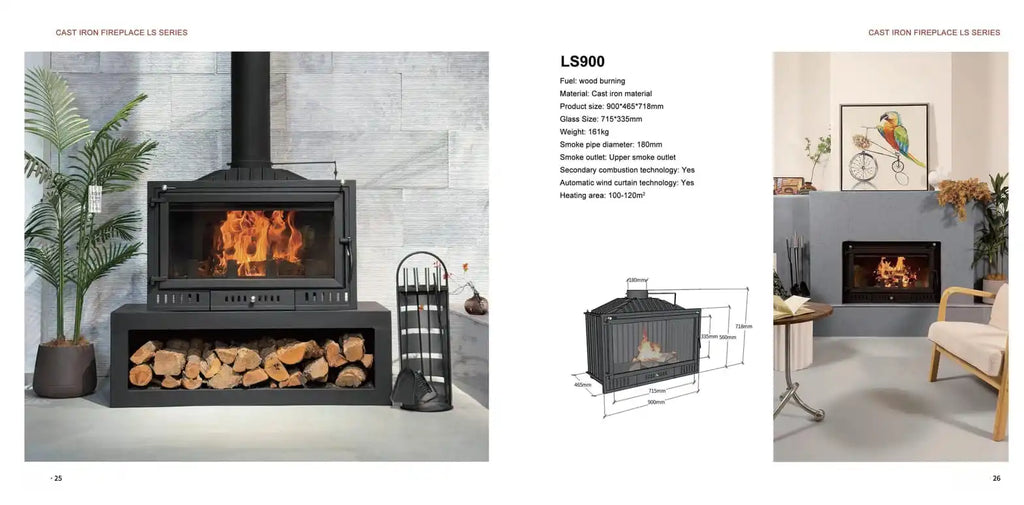 XRY Global I17U Inset Cast Iron Fireplace - Wholesale Fireplace Manufacturer | XRY Global