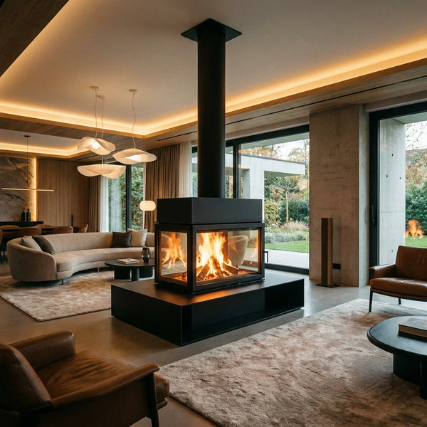 XRY Global CX-3 Modern Hanging Fireplace (D900) - Wholesale B2B Fireplace