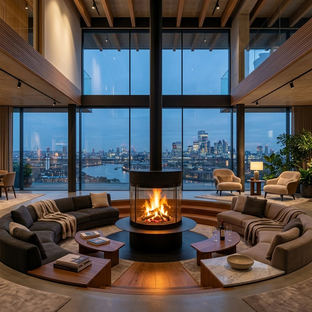 XRY Global DF950 Designer Integrated Fireplace - Wholesale Fireplace Manufacturer | XRY Global