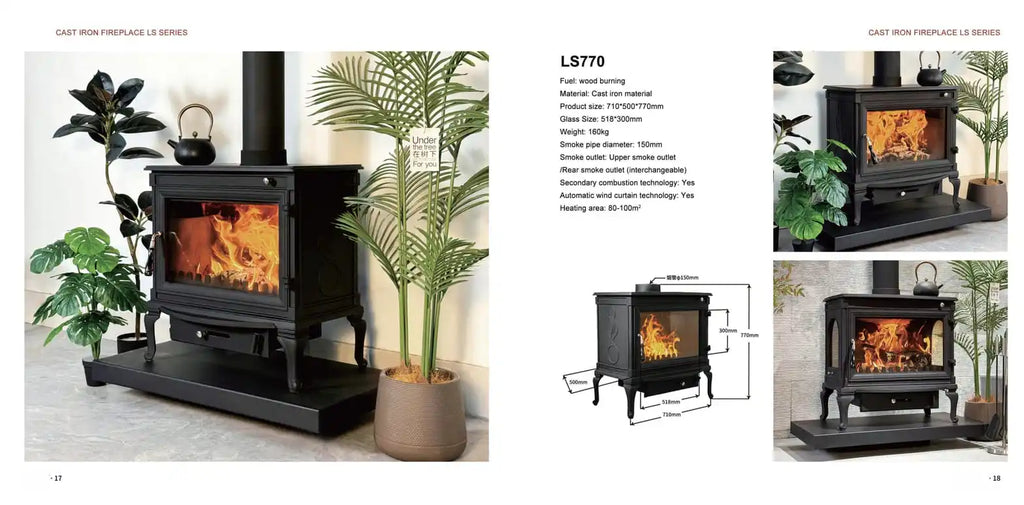XRY Global LS770 Elegant Cast Iron Fireplace - Wholesale Fireplace Manufacturer | XRY Global