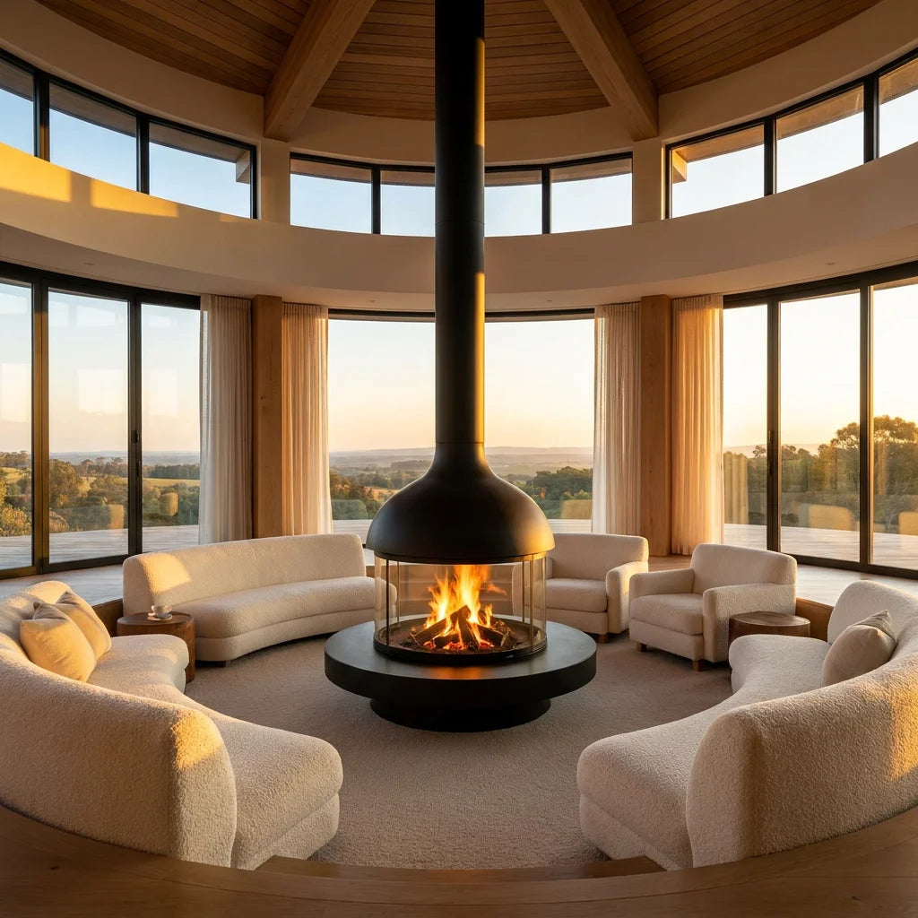 XRY Global LS780B Arched Glass Wood Stove - Wholesale Fireplace Manufacturer | XRY Global