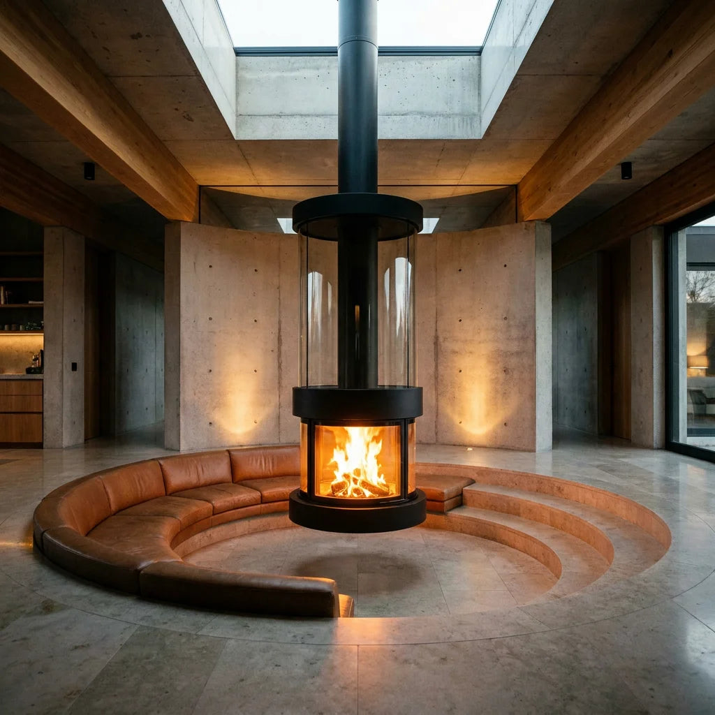XRY Global CX-3 Modern Hanging Fireplace (D900) - Wholesale Fireplace Manufacturer | XRY Global