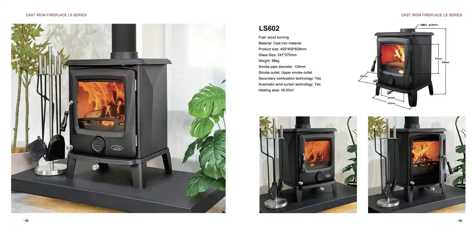 XRY Global LS602 Professional Cast Iron Fireplace - Wholesale Fireplace Manufacturer | XRY Global